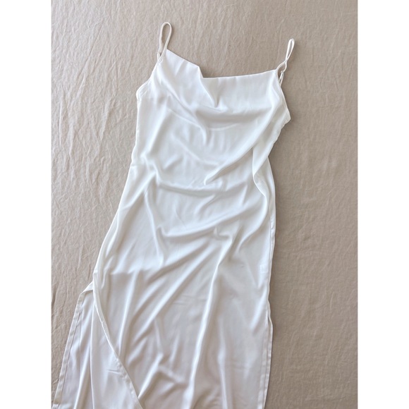 Dresses & Skirts - ‼️SOLD‼️ White flowy cowl neck maxi slip dress / night gown